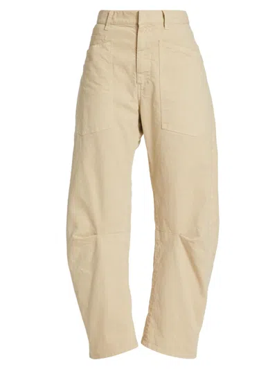 Nili Lotan Women's Shon Cotton Twill Pants In Neutral