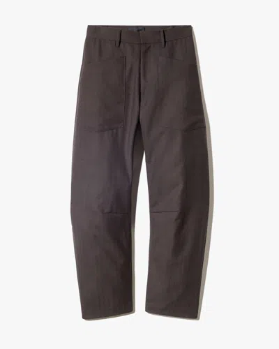 Nili Lotan Women's Shon Wool Pant Brown Herringbone, 2 - 100% Virgin Wool