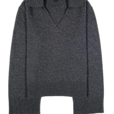 Nili Lotan Women's Silvio Sweater In Charcoal In Grey