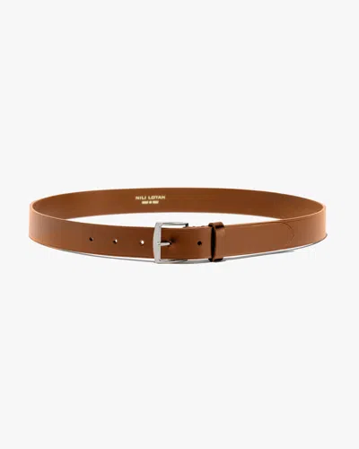 Nili Lotan Women's Sloane Belt Cognac, 85