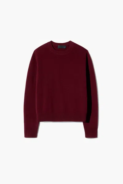 Nili Lotan Women's Sona Sweater Burgundy, M - 100% Cashmere