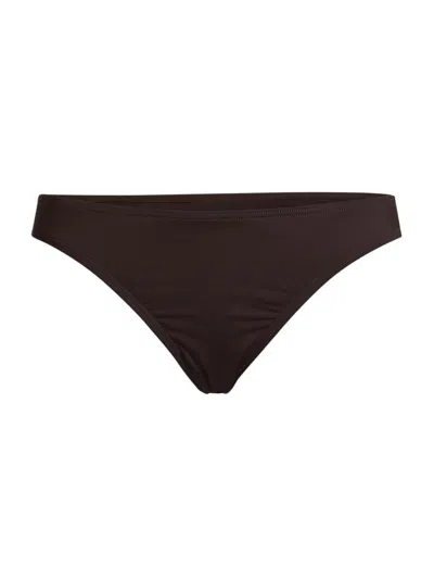 Nili Lotan Women's Stretch Low-rise Bikini Bottom In Brown