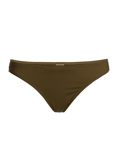 Nili Lotan Women's Stretch Low-rise Bikini Bottom In Brown