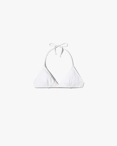 Nili Lotan Women's Triangle Bikini Top White, L