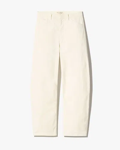 Nili Lotan Tribeca Corduroy Pants Stone In White