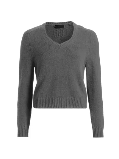 Nili Lotan Women's Vicki Cashmere-wool Sweater In Dark Charcoal Melange