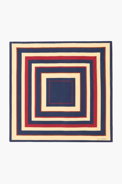 Nili Lotan Women's Vintage Scarf Vintage Stripes, Os - 100% Silk