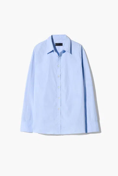 Nili Lotan Women's Ziggy Shirt Light Blue, S - 100% Cotton