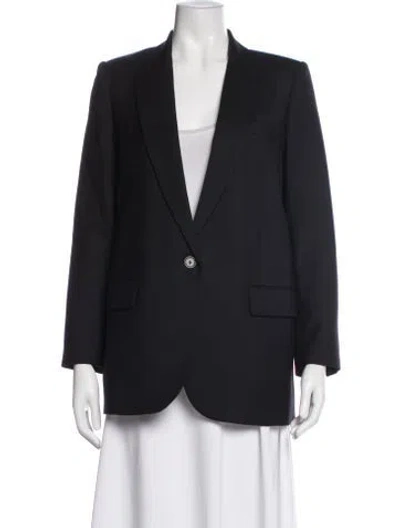 Pre-owned Nili Lotan Wool Blazer In Black