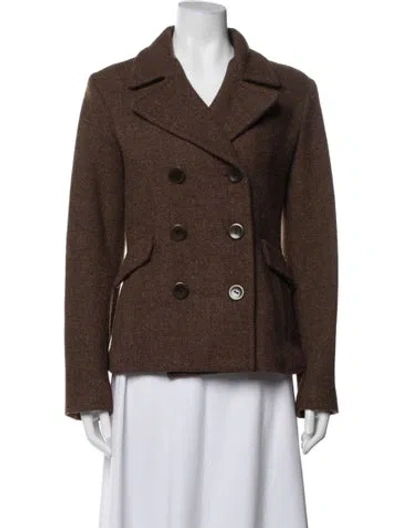 Pre-owned Nili Lotan Wool Blazer In Brown