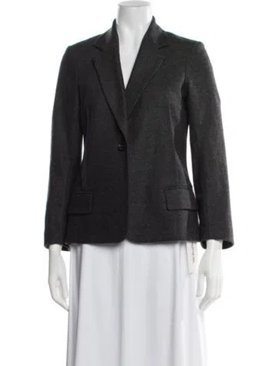 Pre-owned Nili Lotan Wool Blazer In Gray