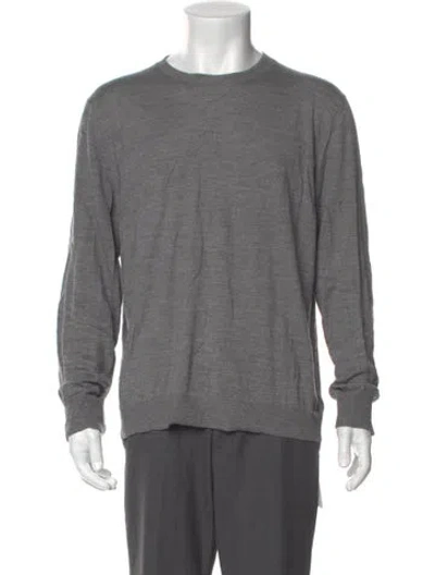 Pre-owned Nili Lotan Wool Crew Neck Pullover In Gray