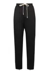 Nili Lotan Cropped Wool Trousers Elastic Waistband