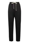 Nili Lotan Cropped Wool Trousers Elastic Waistband