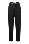 Nili Lotan Cropped Wool Trousers Elastic Waistband