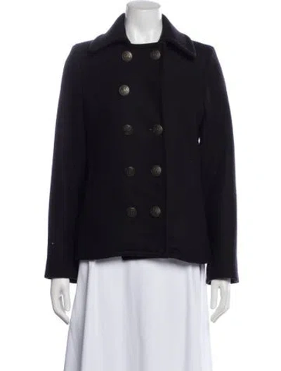 Pre-owned Nili Lotan Wool Jacket In Blue