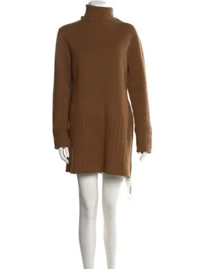 Pre-owned Nili Lotan Wool Mini Dress In Brown