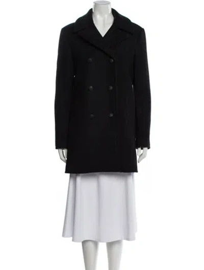 Pre-owned Nili Lotan Wool Peacoat In Gray