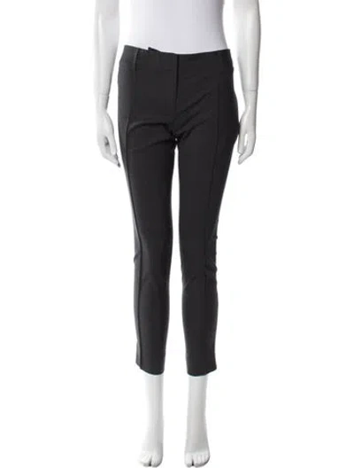 Pre-owned Nili Lotan Wool Skinny Leg Pants In Gray