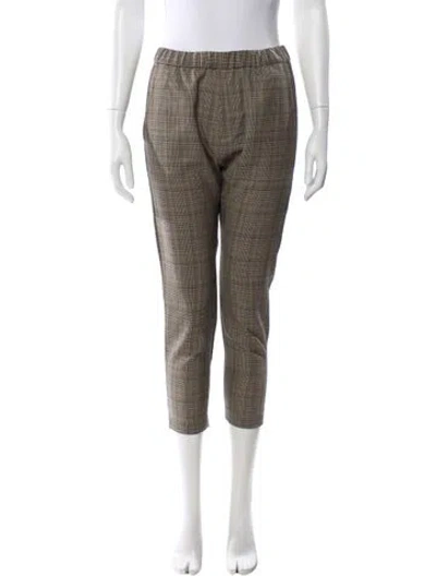 Pre-owned Nili Lotan Wool Skinny Leg Pants In Neutral