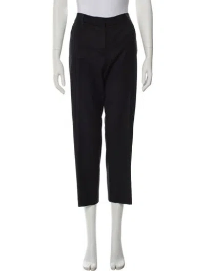 Pre-owned Nili Lotan Wool Straight Leg Pants In Gray