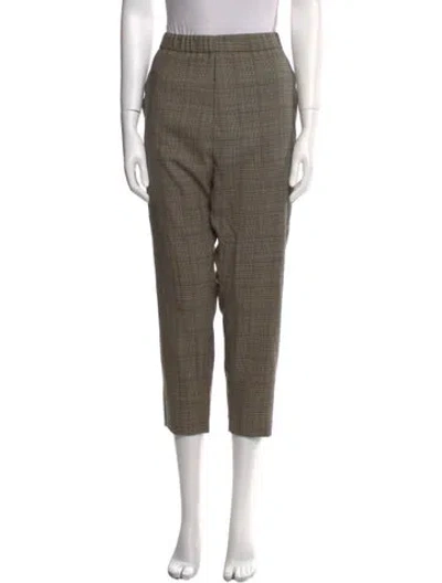 Pre-owned Nili Lotan Wool Straight Leg Pants In Neutral