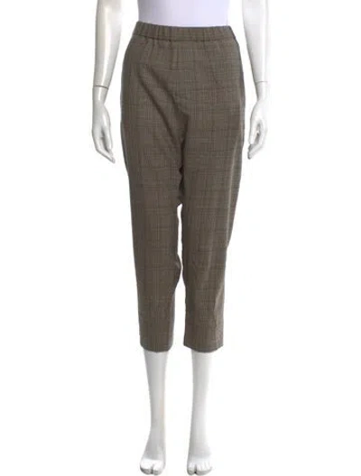 Pre-owned Nili Lotan Wool Straight Leg Pants In Neutral