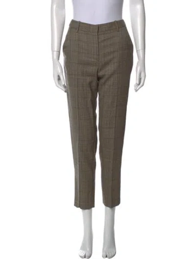 Pre-owned Nili Lotan Wool Straight Leg Pants In Neutral