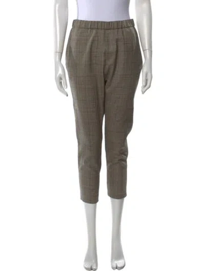 Pre-owned Nili Lotan Wool Straight Leg Pants In Neutral