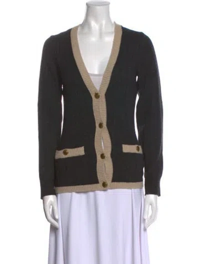 Pre-owned Nili Lotan Wool Striped Sweater