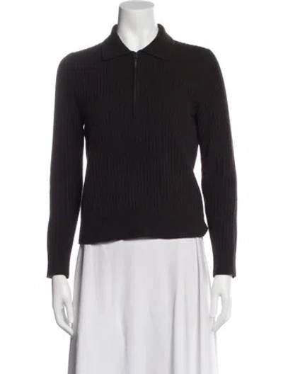Pre-owned Nili Lotan Wool Sweater In Brown