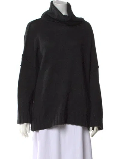 Pre-owned Nili Lotan Wool Turtleneck Sweater In Black
