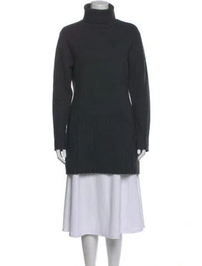Pre-owned Nili Lotan Wool Turtleneck Sweater In Gray