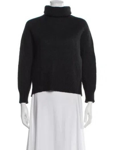 Pre-owned Nili Lotan Wool Turtleneck Sweater In Gray