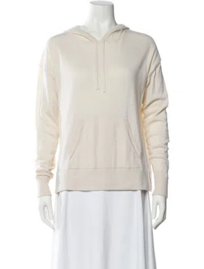 Pre-owned Nili Lotan Wool V-neck Sweatshirt In Neutral