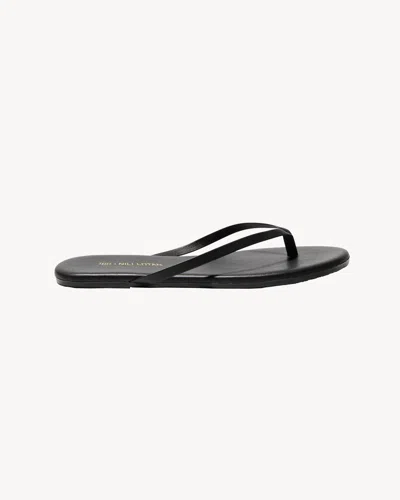 Nili Lotan X Tkees Nl X Tkees Leather Flip Flop In Black