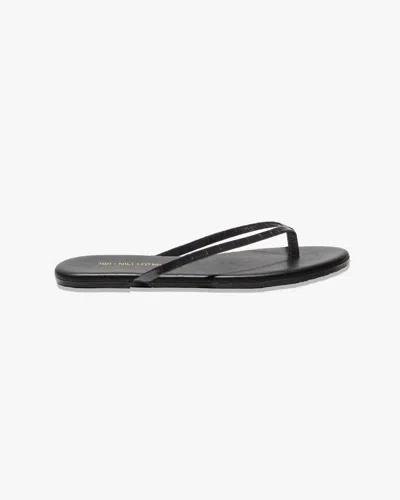 Nili Lotan X Tkees Nl X Tkees Leather Flip Flop In Black
