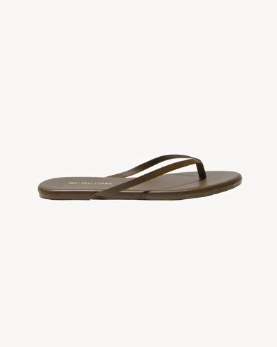 Nili Lotan X Tkees Nl X Tkees Leather Flip Flop In Green