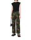 Nili Lotan Yannic Cargo Pant In Green