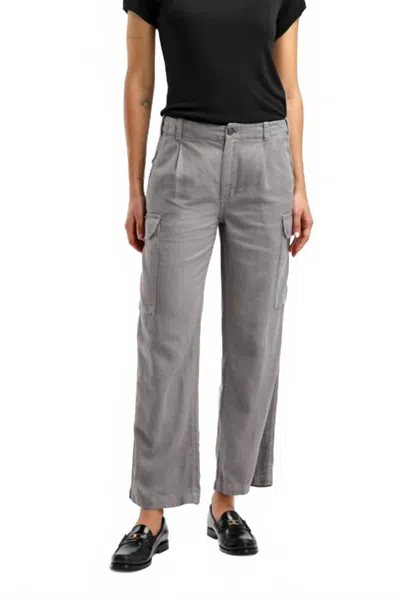 Nili Lotan Yannic Midrise Cargo Pant In Grey In Gray