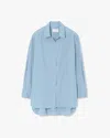 Nili Lotan Yorke Shirt In Blue