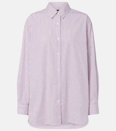 Nili Lotan Yorke Striped Cotton Shirt In Multi