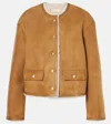 Nili Lotan Zanie Shearling Jacket In Beige