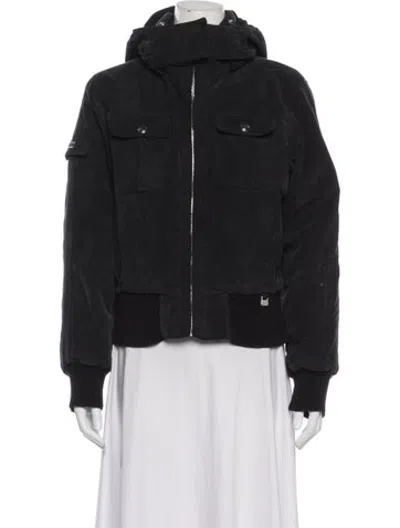 Pre-owned Niløs Bomber Jacket In Black