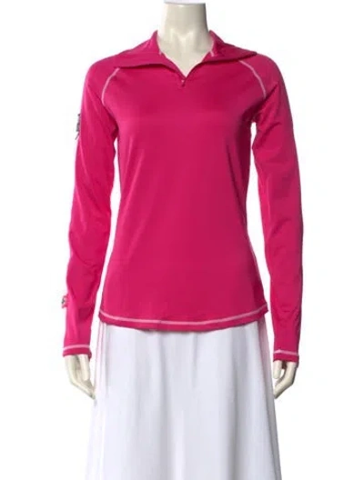 Pre-owned Niløs Long Sleeve Polo In Pink