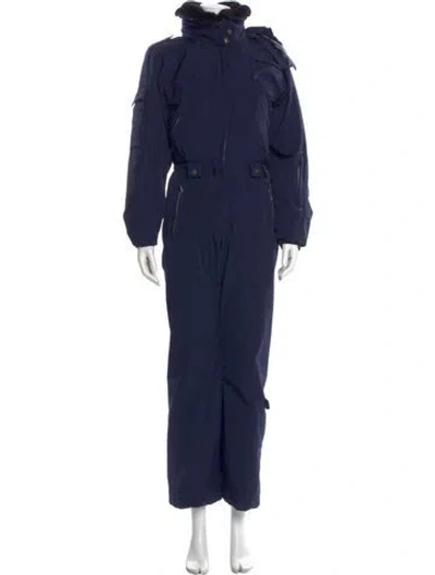 Pre-owned Niløs Mock Neck Jumpsuit In Blue