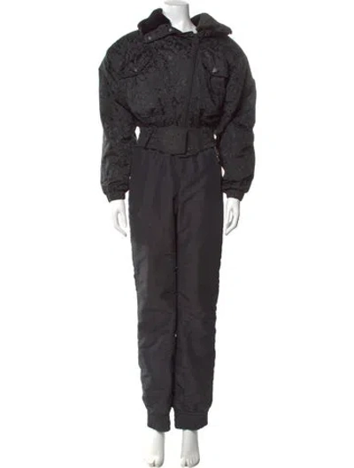 Pre-owned Niløs Mock Neck Jumpsuit In Gray