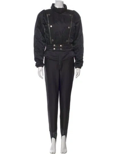 Pre-owned Niløs Mock Neck Jumpsuit In Gray