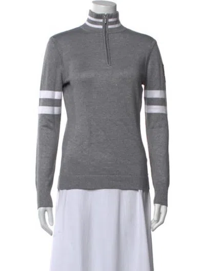 Pre-owned Niløs Mock Neck Sweater W/ Tags In Grey