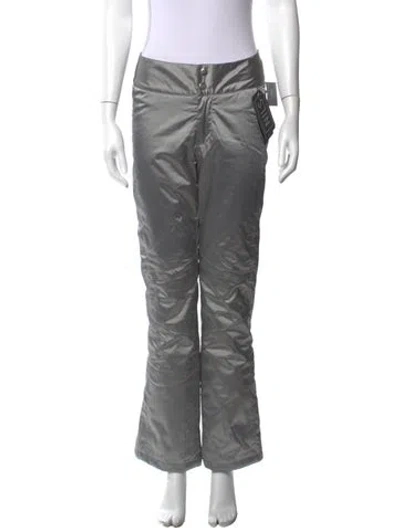 Pre-owned Niløs Nylon Wide Leg Pants In Grey/metallic